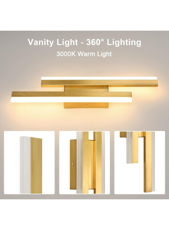 Modern LED Wall Light for Bedroom & Living Room | Gold Vertical Wall Sconce | Decorative Indoor Lighting Fixture | Energy-Saving LED Wall Lamp - Image 4