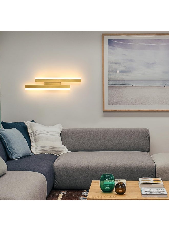 Modern LED Wall Light for Bedroom & Living Room | Gold Vertical Wall Sconce | Decorative Indoor Lighting Fixture | Energy-Saving LED Wall Lamp - Image 5