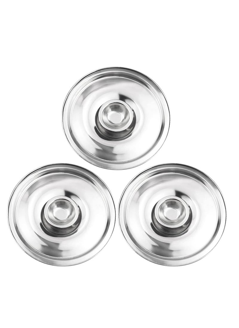 Excefore Stainless Steel Pot Cover, Heavy duty Stainless Steel ss Lid, Universal Lid Pots Pans Replacement Accessories, 6.3IN for Pan Lid Bowl Cover, 16cm  - Image 1