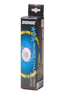 donic T T Ball Donic 3 Balls/Pkt 40 Mm 550241 White 