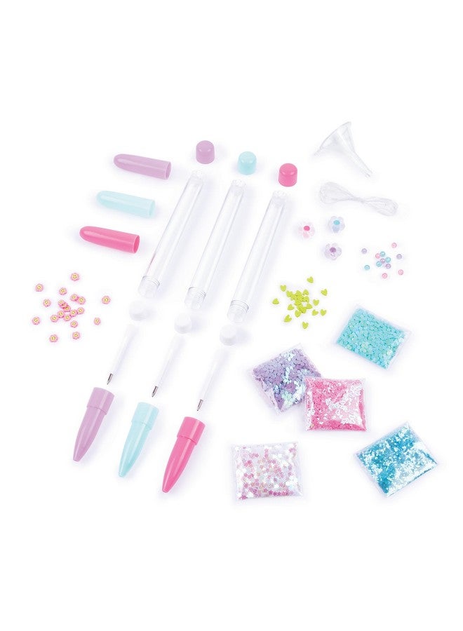 Make It Real DIY Floaty Pens Kit - Create 3 Sparkly, Customizable Pens with Glitter & Charms - Fun Craft for Tweens, Girls & Kids Ages 8+ -Mess-Free Creative Activity Great Gift for Artistic Kids - Image 3