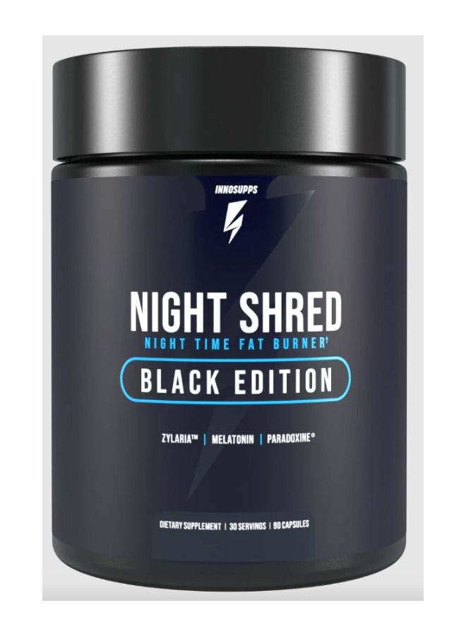 INNOSUPPS Inno Supps Night Shred Cutting-Edge Sleep Aid and Fat Burner Black Edition 90 capsules