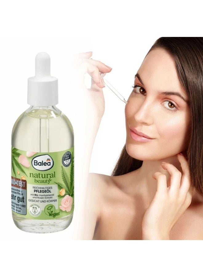Balea Natural Beauty Bio Sunflower Oil & Rose Extract Pflegeöl Discover nourishing skincare with Balea Natural Beauty Pflegeöl, formulated with bio sunflower oil and rose extract to moisturize, soften, and pamper your skin while providing a pleasant and refreshing beauty-care experience. - Image 1