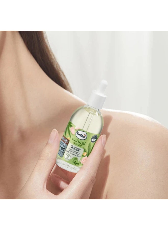 Balea Natural Beauty Bio Sunflower Oil & Rose Extract Pflegeöl Discover nourishing skincare with Balea Natural Beauty Pflegeöl, formulated with bio sunflower oil and rose extract to moisturize, soften, and pamper your skin while providing a pleasant and refreshing beauty-care experience. - Image 4