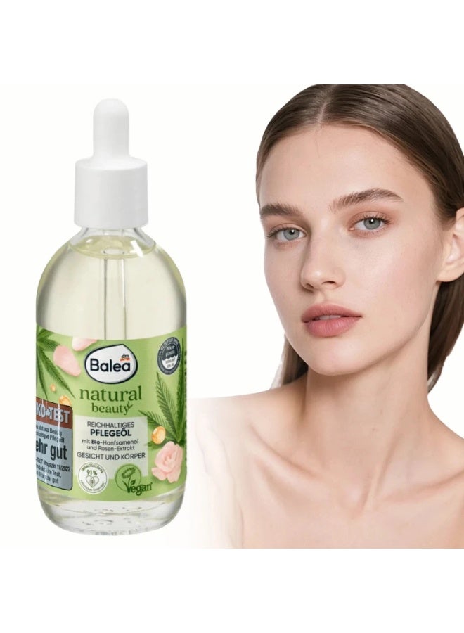 Balea Natural Beauty Bio Sunflower Oil & Rose Extract Pflegeöl Discover nourishing skincare with Balea Natural Beauty Pflegeöl, formulated with bio sunflower oil and rose extract to moisturize, soften, and pamper your skin while providing a pleasant and refreshing beauty-care experience. - Image 5