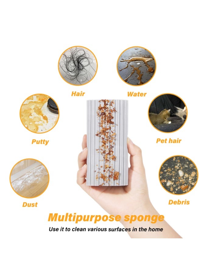 HOMESTAR 2-Pack Magic Absorbent Cleaning Sponges Dusters - High-Density Kitchen Scrub Sponges , Multipurpose Cleaning Eraser Tools for Blinds, Glass, Vents, Mirrors, Window Track & Faucets & Car & Glass Cleaning (5.5*4.5*10.5cm) - Image 3