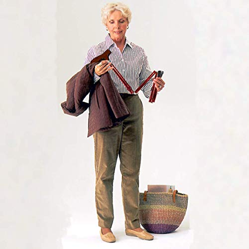 Carex Folding Adjustable Handle Cane with Walnut Handle Foldable Walking Cane for Women and Men Adjustable Height 33 37 AntiSlip Rubber Tip - Image 3