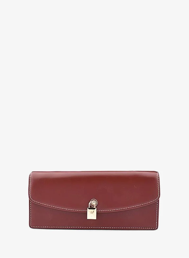 كابلي Women’s Envelope Wallet with Lock Closure