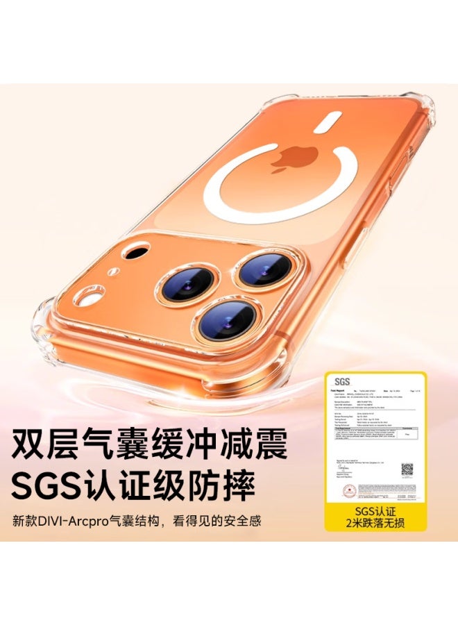 Divi Airbag Magnetic Case For Iphone 17 Pro, Full-cover Magsafe Ultra-thin Transparent Shockproof Cooling Protective Case - Image 4