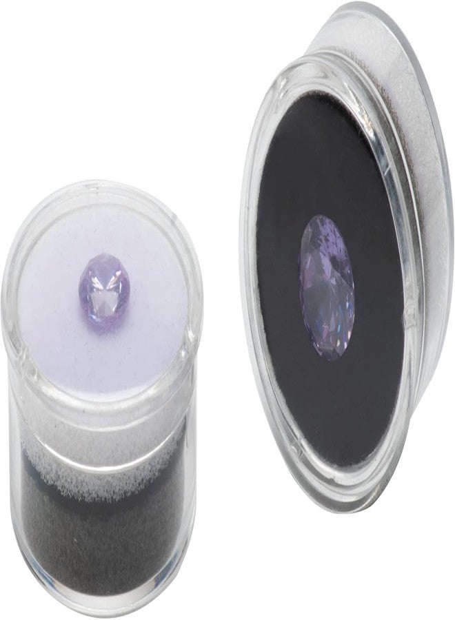 Giftop 60 PCS Gemstone Display Collection Storage Box with Clear Lid for Gems Diamond and PU Leather Black Bag Holder Container (Black-60pcs) - Image 3