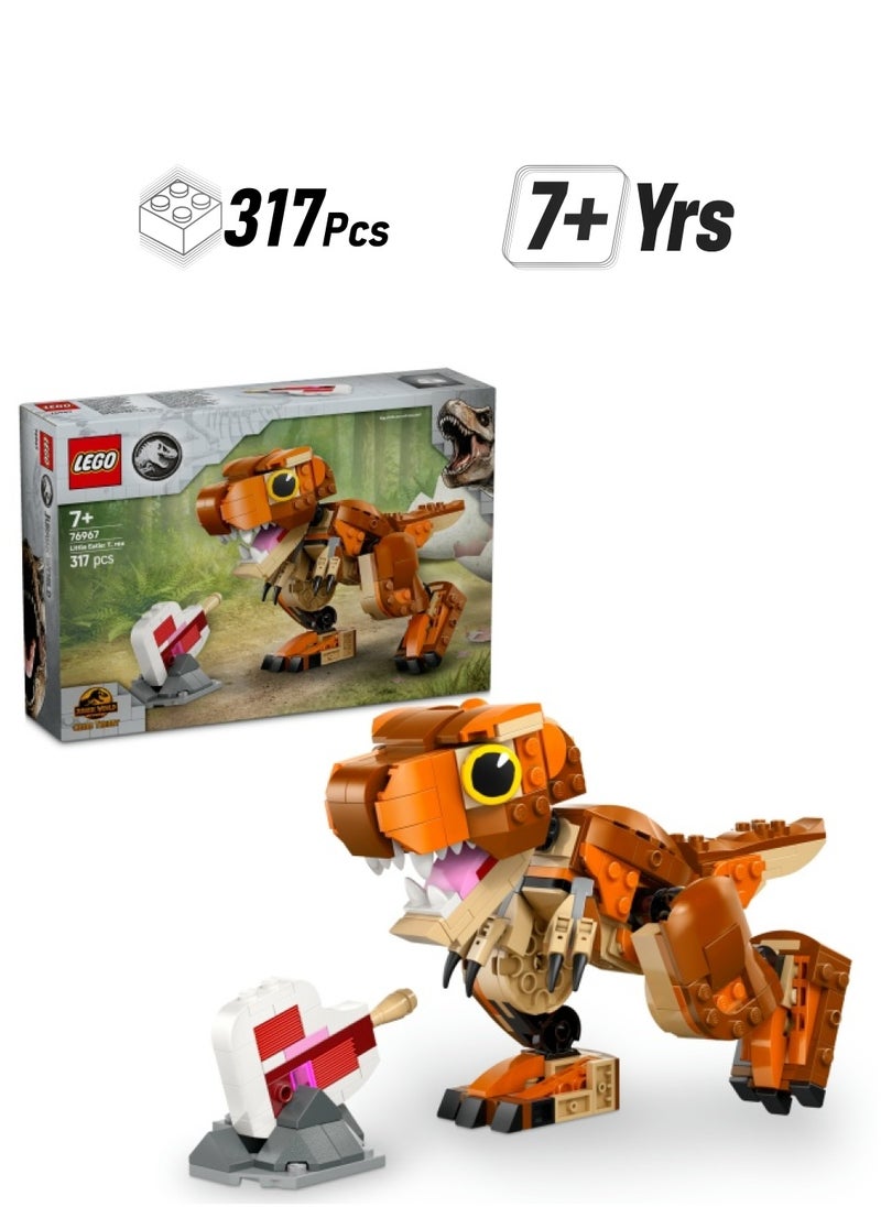 LEGO Jurassic World Little Eatie: T. Rex Figure - Dinosaur Toy for 7+ Year Old Boys & Girls, with Movable Jaws, Head & Tail - Dino Gift for Kids 76967 (317 pieces)  - Image 1