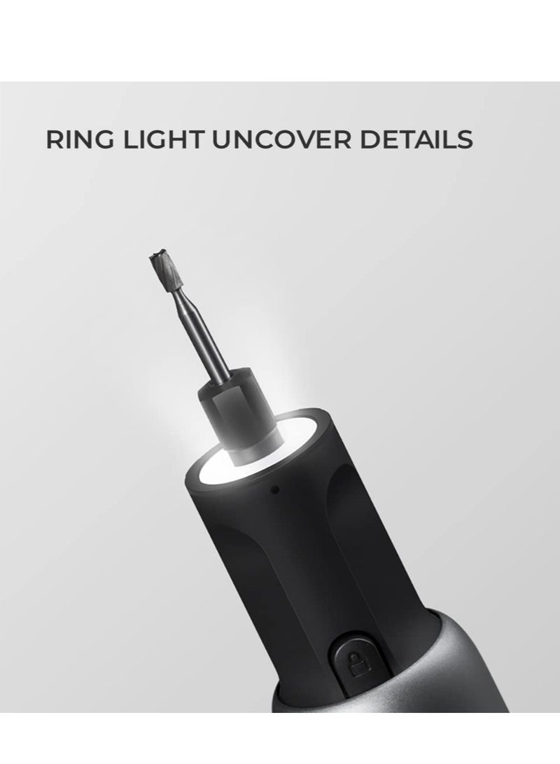 Cordless Rotary Tool Kit Minimalist Lightweight 2000mAh Larger Battery 5 Speeds 25000 Rpm 35 in 1 Multi Tool Durable Accessories Set for Carving Polishing - Image 4