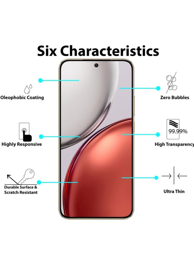 SNBFA 【2+2Pack】Tempered Glass Screen Protector for Honor X9D with Camera Lens Protector,9H Hardness Protective Film for Honor X9D (6.79"), High Clear, Anti Scratch, Bubble Free Tempered Glass Film - Image 2