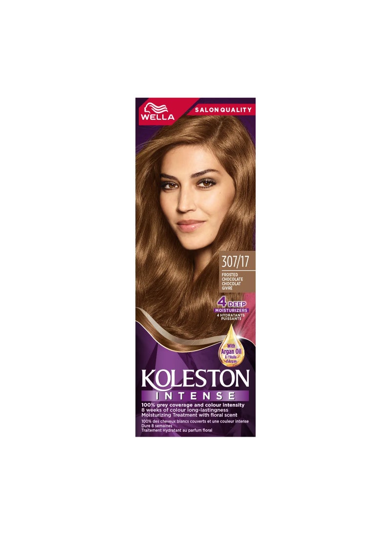 Koleston Intense 307/17 Frosted Chocolate Hair Color Kit 1 pkt - Image 1