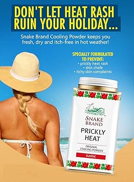 SNAKE BRAND Prickly Heat Powder Snake Brand 140 gram - Image 2