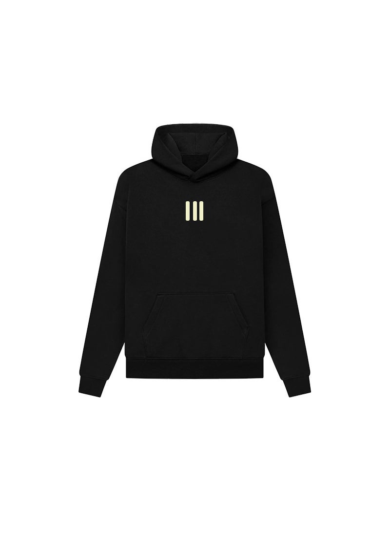 Generic - FOG Fu ESSENTIALS joint name three bars fashion brand fleece-lined hooded sweater High Street American autumn and winter hoodie Light gray - Image 1