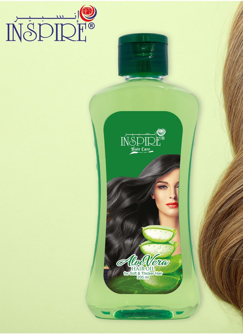 Inspire زيت الشعر بالصبار 200 مل  - Image 2