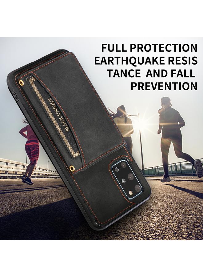 اس-توب جراب لهاتف Samsung Galaxy S20+ جراب هاتف جلدي ثلاثي الطي مع فتحة بطاقة ومحفظة وحامل - Image 5