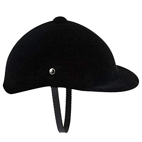 Sophia's 18" Doll Classic Black Hard Velvet Covered Riding Style Horse Riding Helmet - Image 1