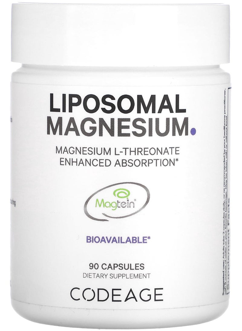 Codeage Liposomal Magnesium L-Threonate, 90 Capsules 
