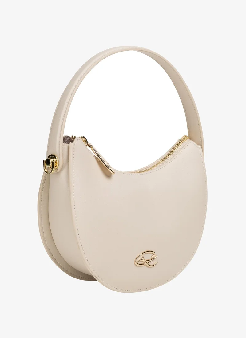 Christian Lacroix Christian Lacroix Women's Sirocco Genuine Leather Shoulder Bag - Off White