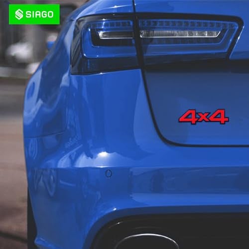 SIAGO SIA255 Premium 4x4 Metal Car Sticker - Durable & Stylish Auto Emblem for Vehicles - Customizable Designs - Easy Installation - Weather-Resistant & Long-Lasting Visit the Tantra Store - Image 3