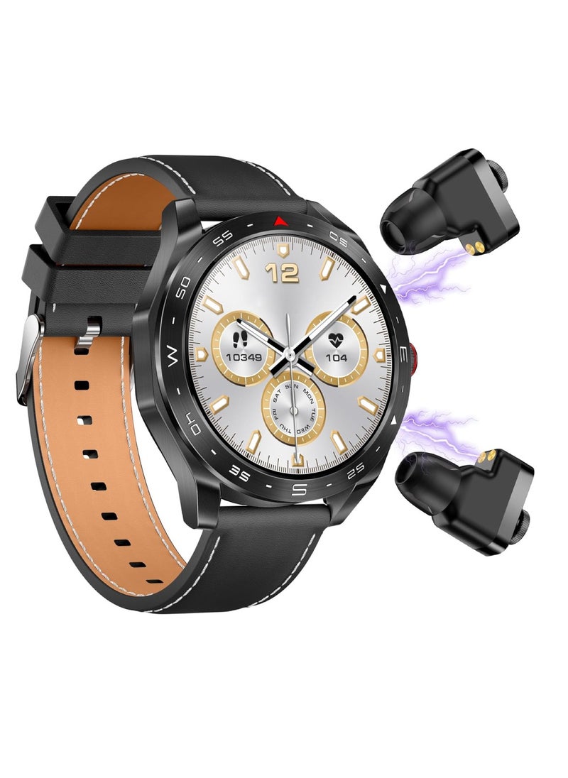 Haino Teko - ST 5 Smart Watch With Built-In Speaker HD IPS AMOLED Display Waterproof Smartwatch App Control Heart Rate GPS Unisex Fitness Smartwatch With Wireless Charger And Watch Buds Full Touch Display - Image 1