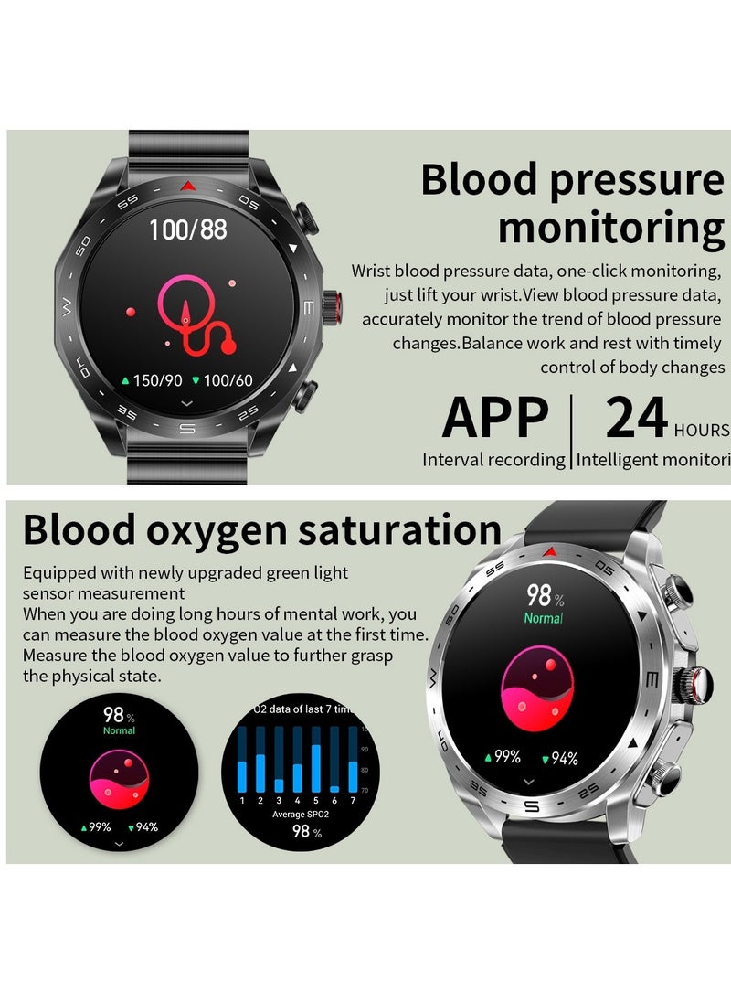 Haino Teko - ST 5 Smart Watch With Built-In Speaker HD IPS AMOLED Display Waterproof Smartwatch App Control Heart Rate GPS Unisex Fitness Smartwatch With Wireless Charger And Watch Buds Full Touch Display - Image 1