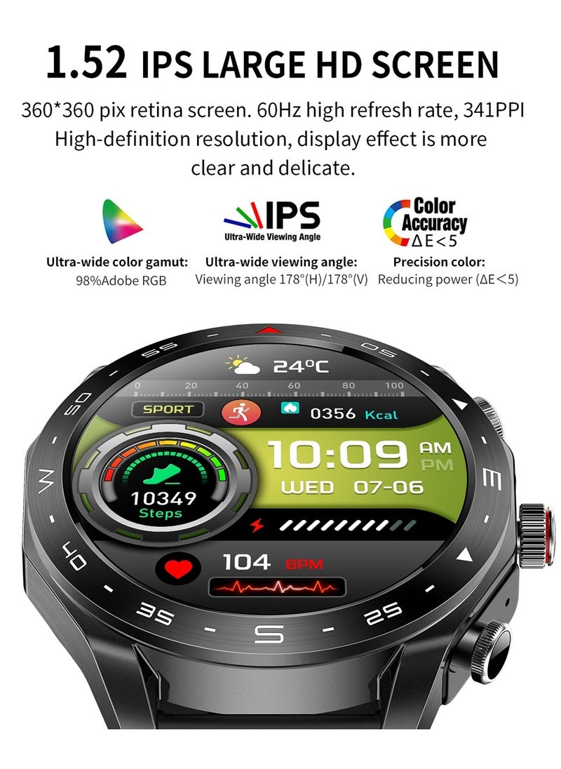 Haino Teko - ST 5 Smart Watch With Built-In Speaker HD IPS AMOLED Display Waterproof Smartwatch App Control Heart Rate GPS Unisex Fitness Smartwatch With Wireless Charger And Watch Buds Full Touch Display - Image 1