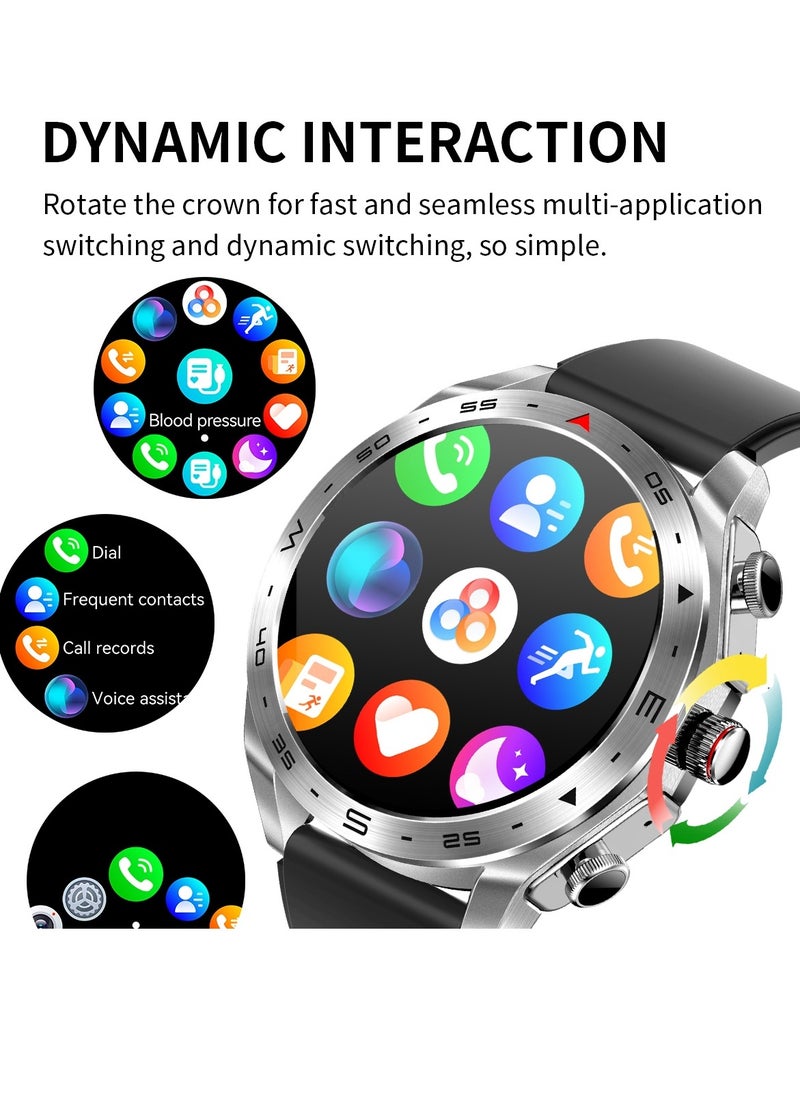 Haino Teko - ST 5 Smart Watch With Built-In Speaker HD IPS AMOLED Display Waterproof Smartwatch App Control Heart Rate GPS Unisex Fitness Smartwatch With Wireless Charger And Watch Buds Full Touch Display - Image 1