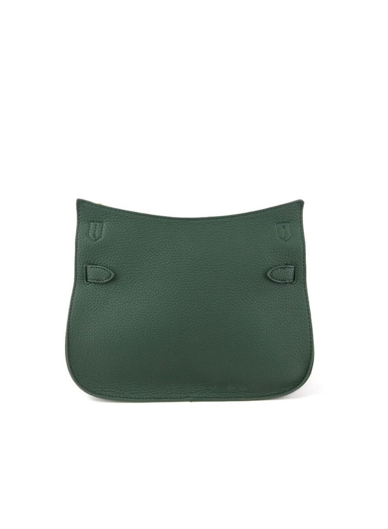 Saffiano Leather Dome Crossbody Bag - Image 4