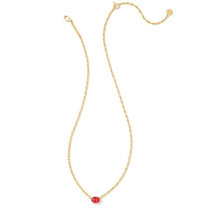 Kendra Scott Cailin 14k Gold-Plated Brass Pendant Necklace in Red Crystal, Fashion Jewelry for Women - Image 2