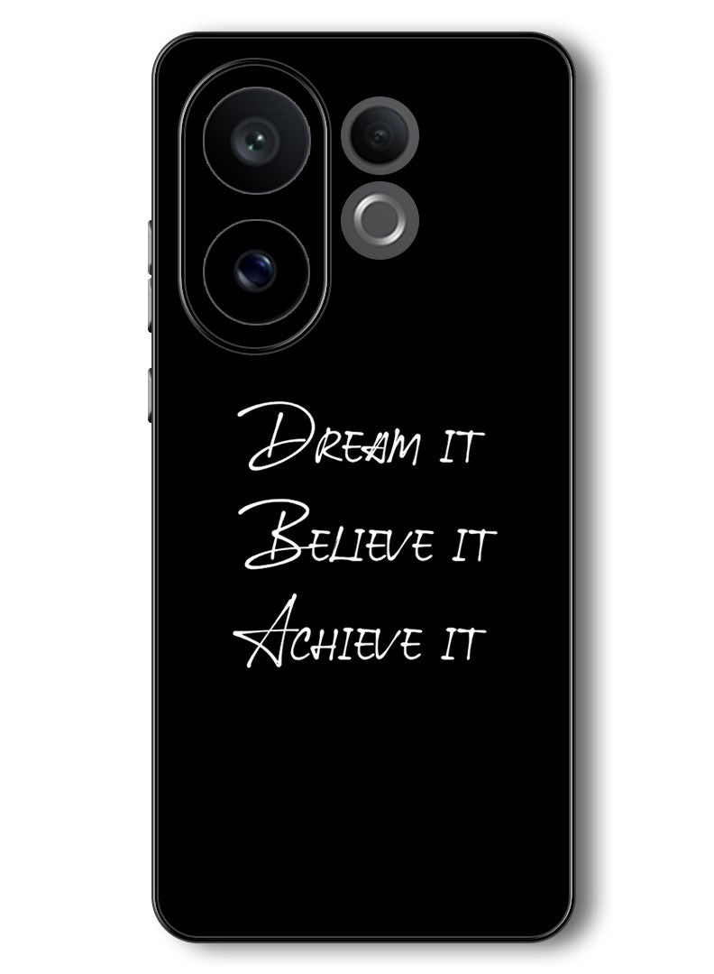 Theodor Case Compatible with Vivo V60 6.77 Inch Protection Shockproof Bumper Cover Dream it - Image 1