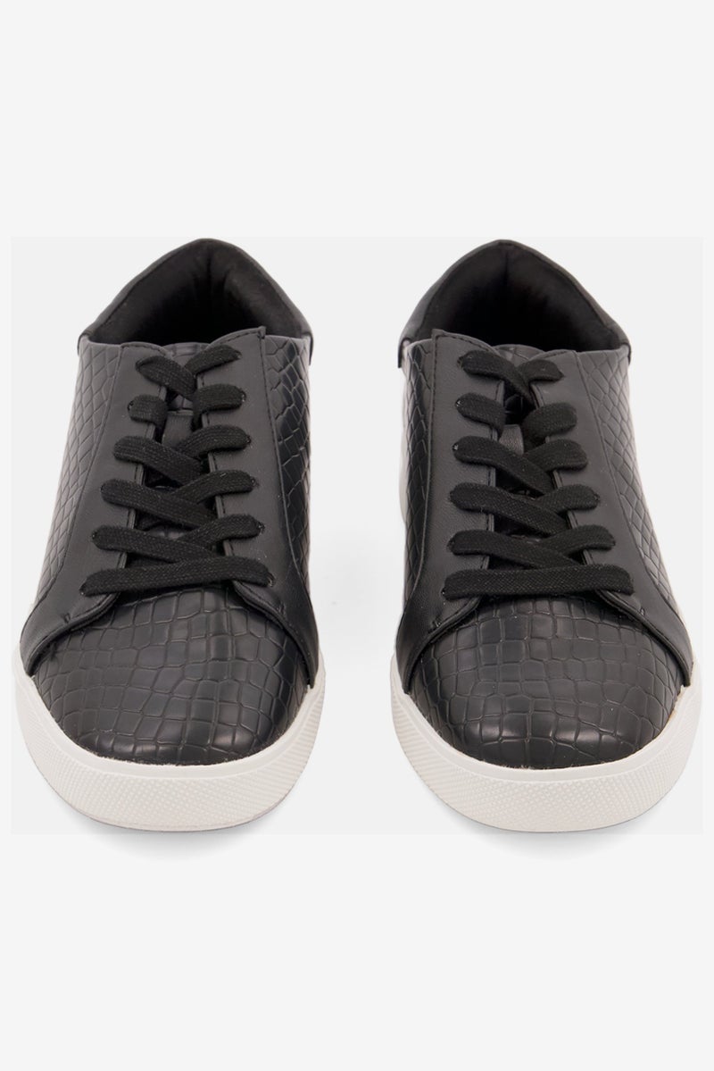 Katy Perry Women Medium Rizzo Lace Up Casual Shoes, Black - Image 3