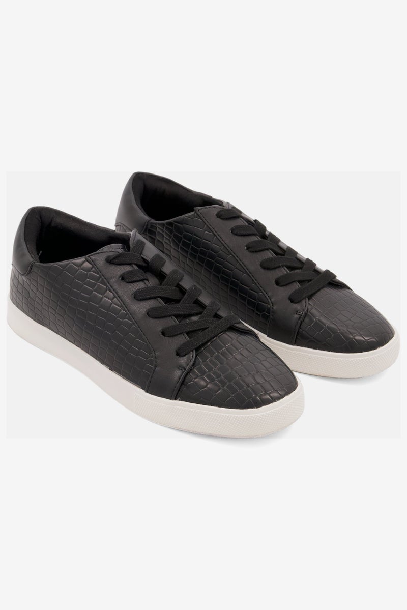 Katy Perry Women Medium Rizzo Lace Up Casual Shoes, Black - Image 1