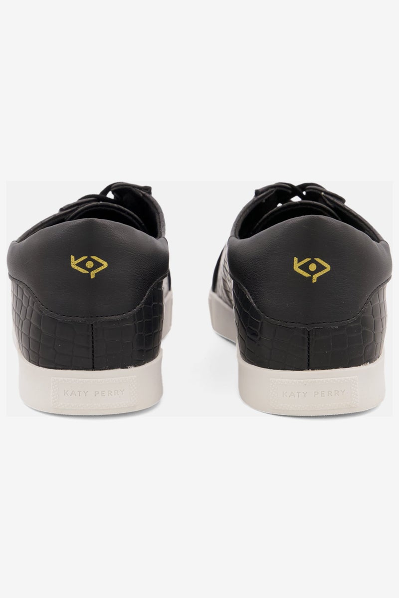 Katy Perry Women Medium Rizzo Lace Up Casual Shoes, Black - Image 2