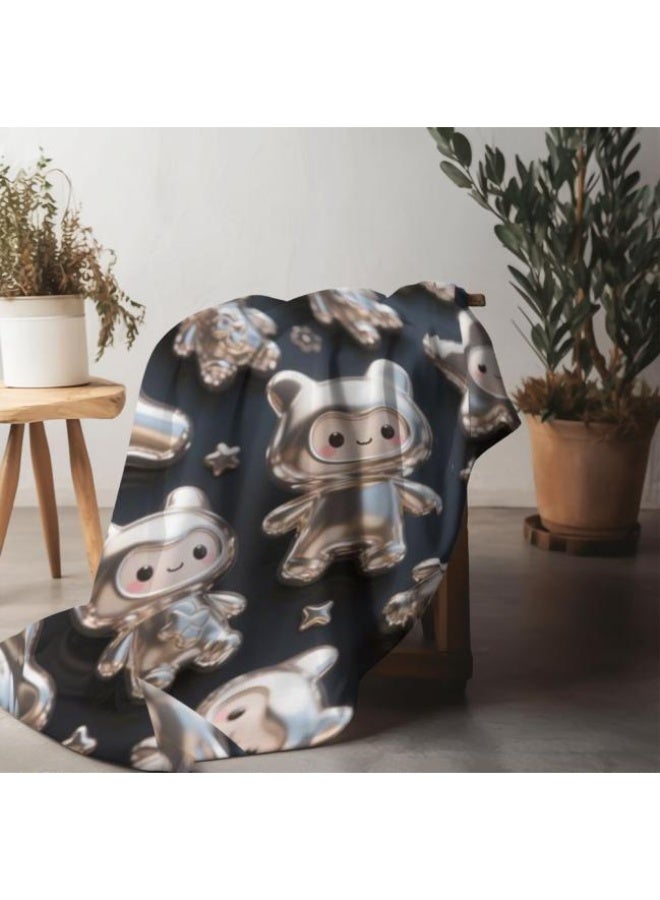 general Baby and children's cartoon flannel thin blanket (warm and comfortable, suitable for sleep, game use) 70cm*100cm - Image 3