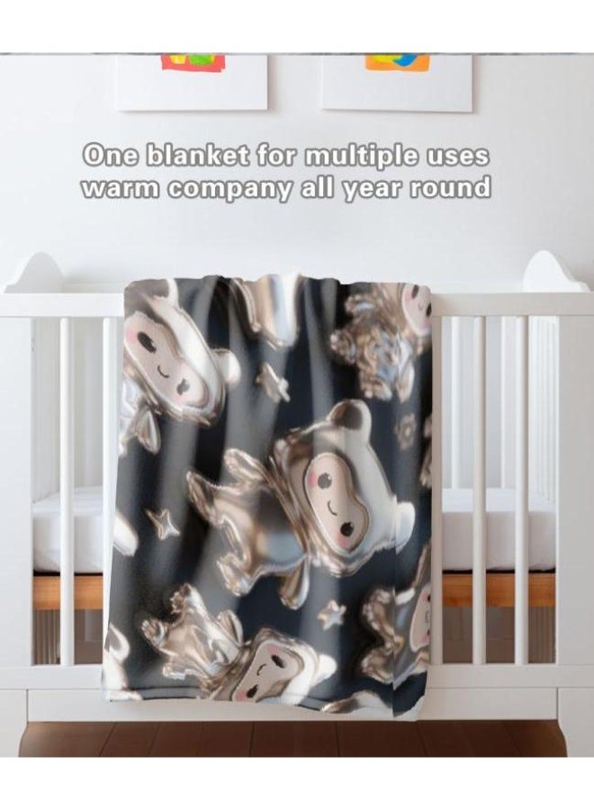 general Baby and children's cartoon flannel thin blanket (warm and comfortable, suitable for sleep, game use) 70cm*100cm - Image 1