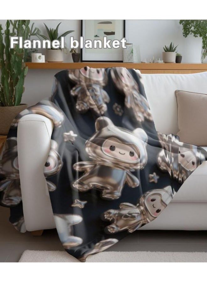 general Baby and children's cartoon flannel thin blanket (warm and comfortable, suitable for sleep, game use) 70cm*100cm - Image 4