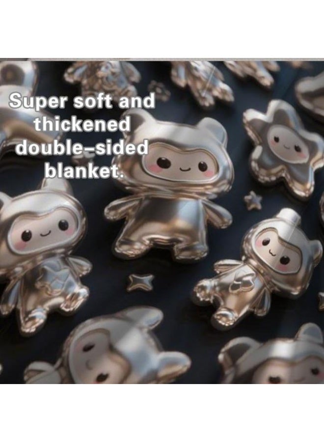 general Baby and children's cartoon flannel thin blanket (warm and comfortable, suitable for sleep, game use) 70cm*100cm - Image 5