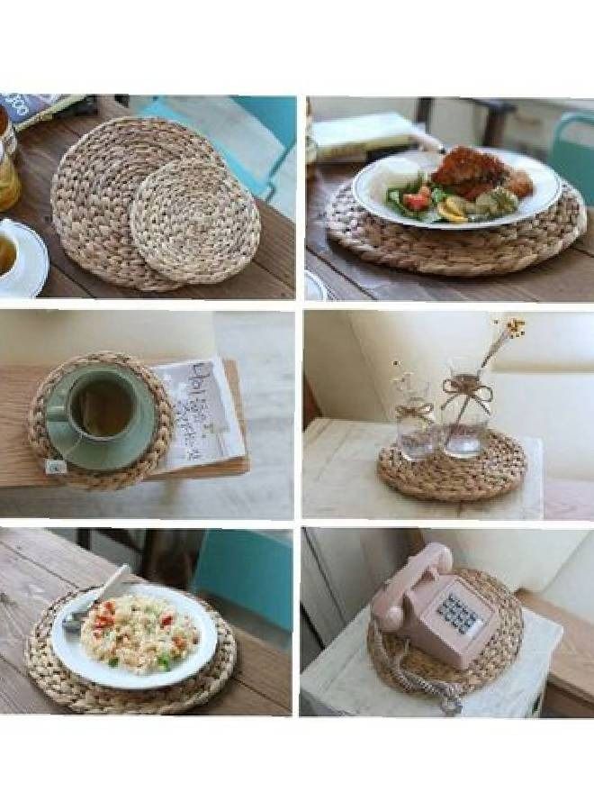 Boho Handmade 3piece round coaster  - Image 4