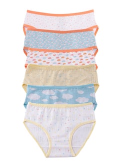 Milk Pack of 6 Cotton Brief Underwear Panties for Girl  - Image 2