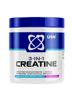 USN Three In One Creatine Grape 31 Servings 200 g 