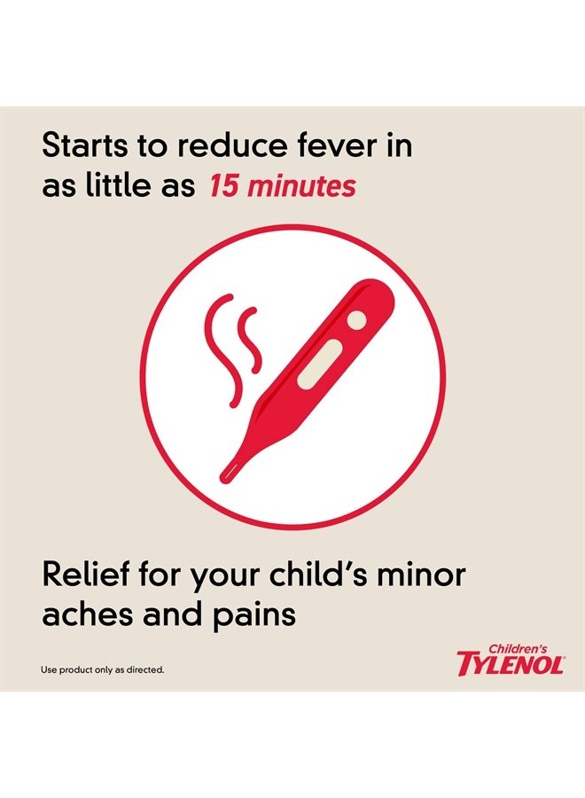 Tylenol معلق TYLENOL للأطفال للبرد + الإنفلونزا، عنب، 4 أونصة سائلة - Image 4