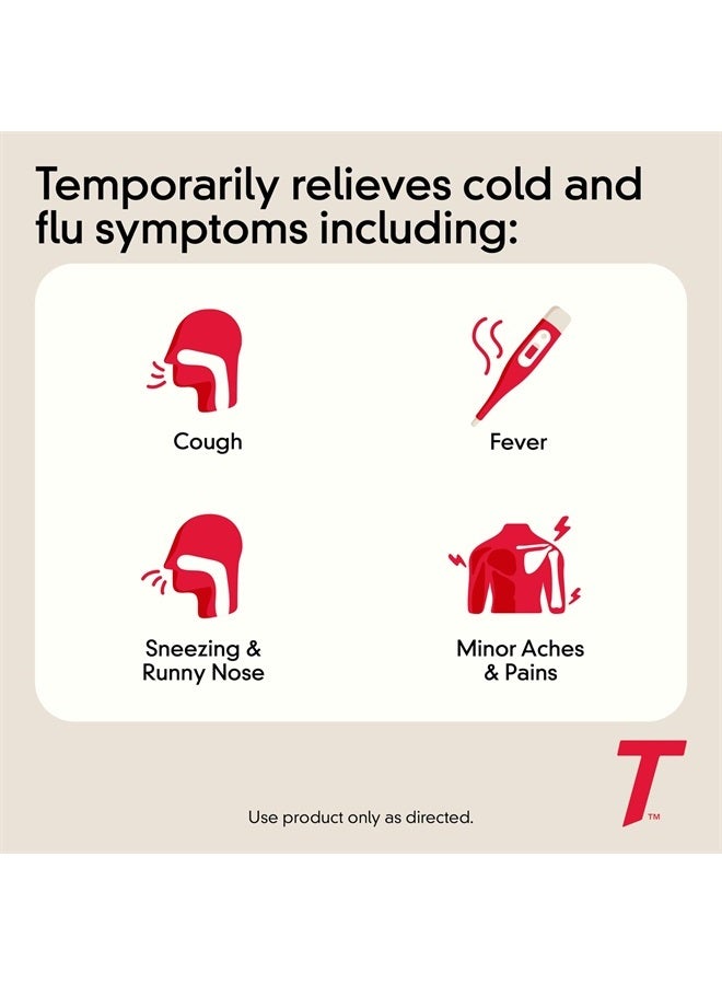 Tylenol معلق TYLENOL للأطفال للبرد + الإنفلونزا، عنب، 4 أونصة سائلة - Image 2