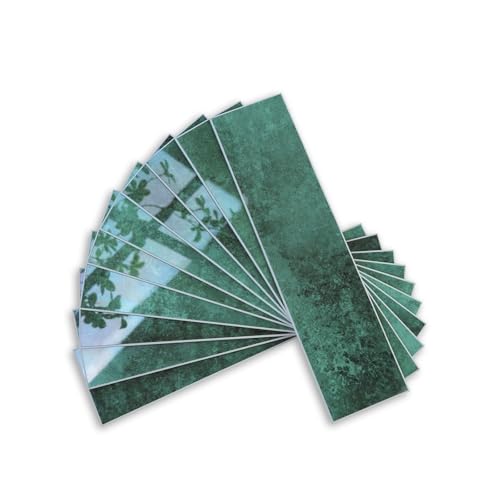 COLAMO 22PCS Green Peel and Stick Backsplash Self Adhesive Glossy Subway Tile Brick Mosaic Tile Stick on Backsplash for Kitchen Bathroom RV Accent Wall - Image 1