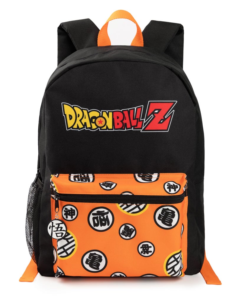 Dragon Ball Z Boys Backpack Black Orange Rucksack with Adjustable Straps Goku Character Practical Organised Luggage Sports School Bag For Kids Anime TV Series Merchandise Gift - Image 2