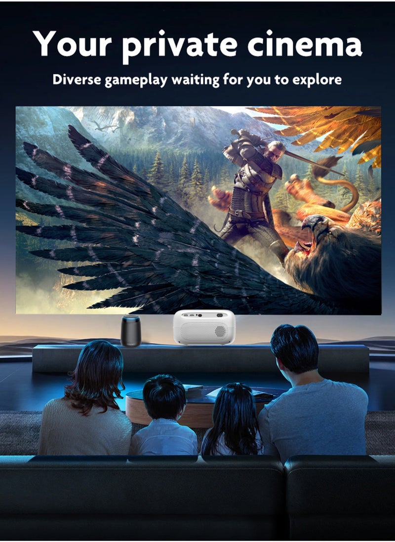 مي فازا - جهاز عرض LCD - التركيز التلقائي - دعم HD 1080P/4K - 250 ANSI Lumen - جهاز عرض ذكي مزود بشبكة Wifi 6 وBluetooth 5.2 - Android 11 - مسرح منزلي محمول - مناسب للألعاب والمكتب والأفلام - Image 1
