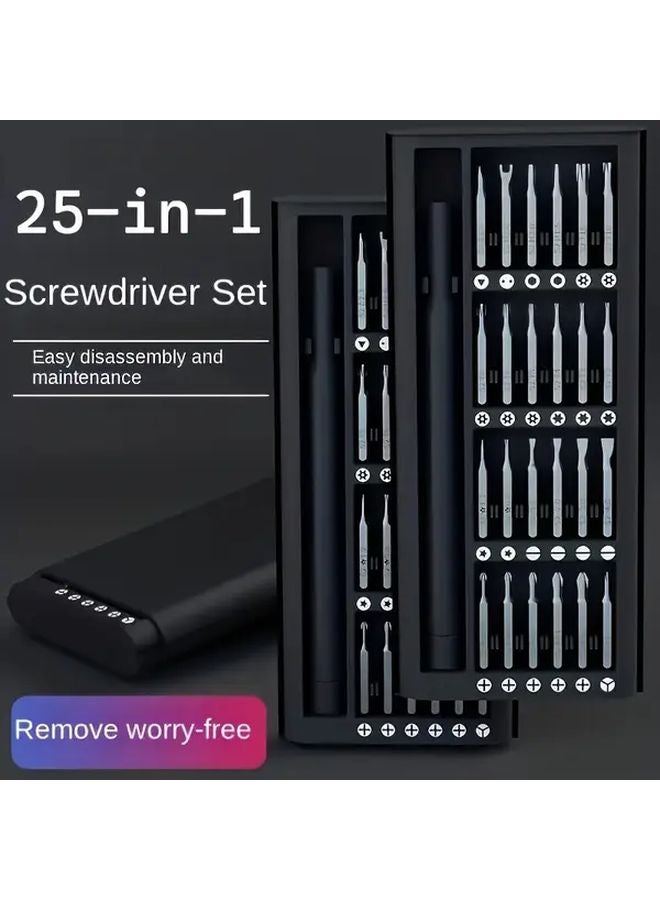 25 in 1 Precision Screwdriver Set Stainless Steel Phone Tablet Repair Kit - Image 4