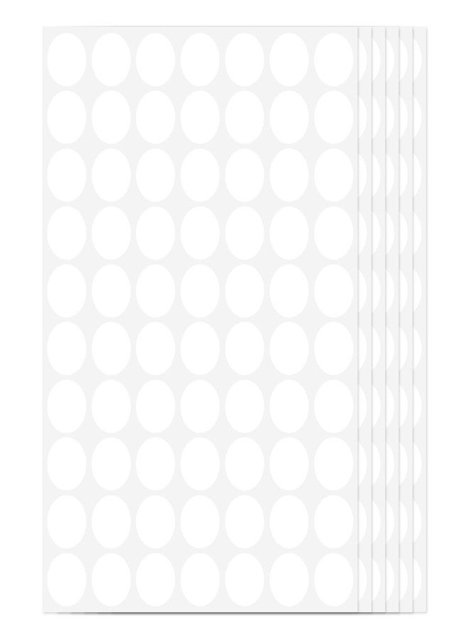 Ouzoustate 1400 PCS Colored Dot Stickers 3/4" Round Color Coding Label Stickers Colored Circle Dot Stickers for Toddlers (White) - Image 1